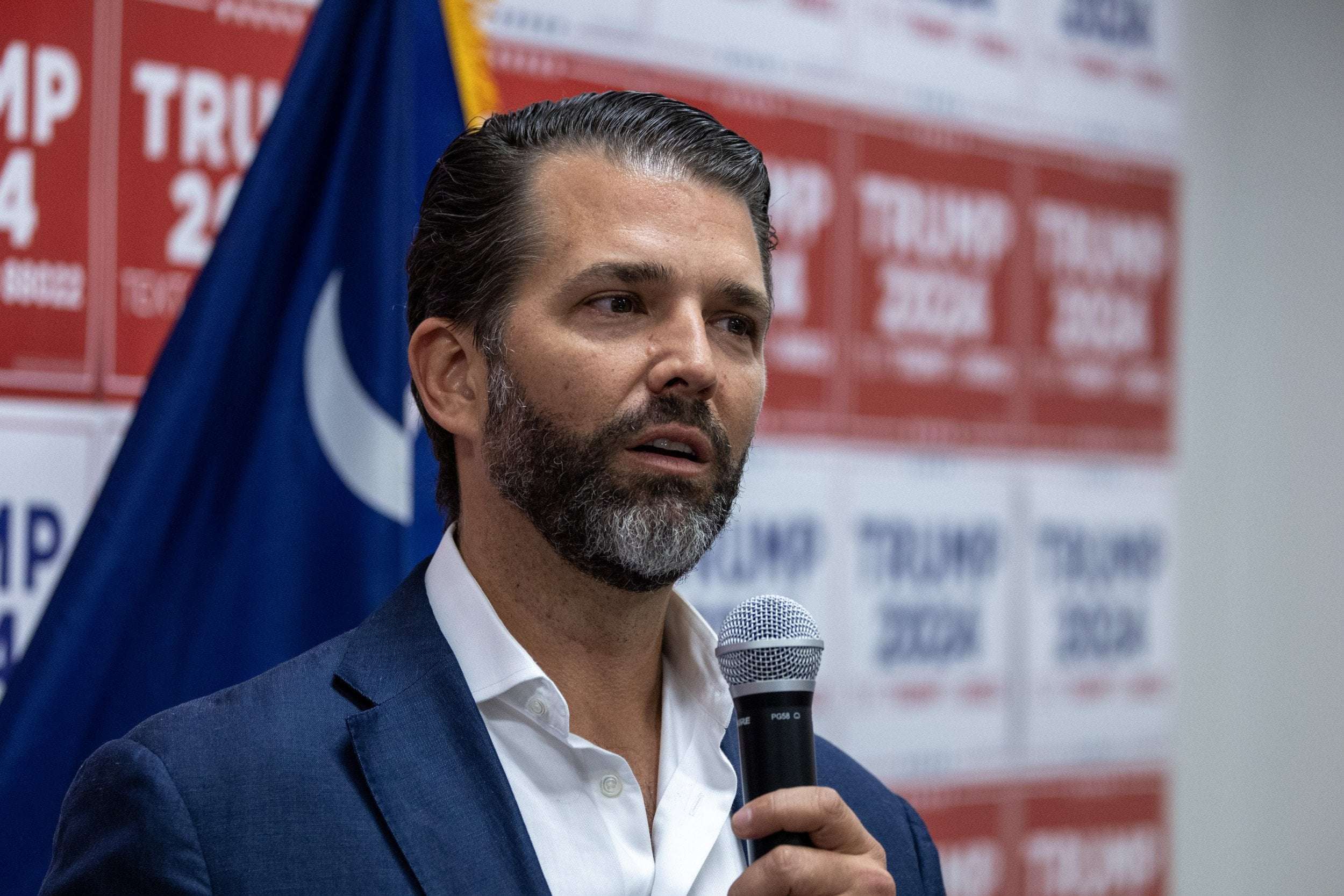 image for Donald Trump Jr. Posts Bizarre Comment About Joe Biden's Erections