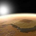 image for The tallest mountain in our Solar system, \#OlympusMons (Mars) is 16 miles high and 340 miles wide.