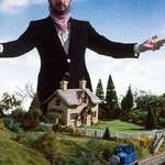 image for Ringo Starr on the set of Thomas the Tank Engine.