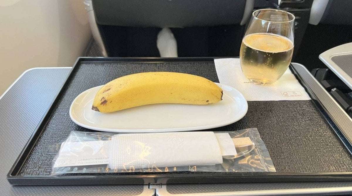 image for Business class passenger who orders vegan breakfast gets given a single banana