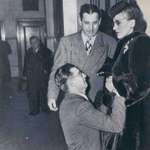 image for A man begging for forgiveness inside a Chicago Divorce Court, 1948