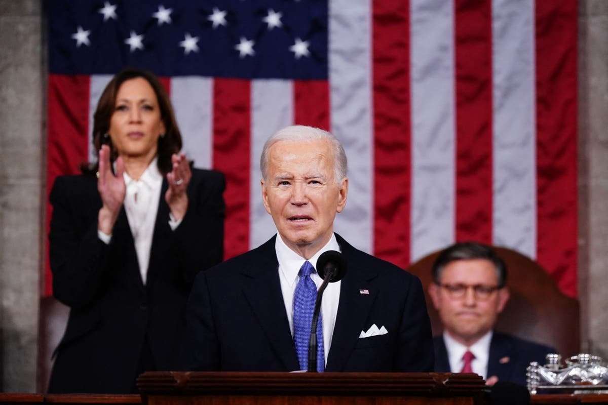 image for Biden wastes no time laying into Trump as he comes out swinging in fiery State of the Union address