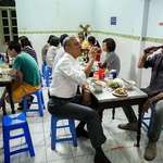 image for President Barack Obama and Anthony Bourdain having dinner in Vietnam
