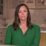 image for Republican Senator Katie Britt delivering the State of the Union response from her kitchen