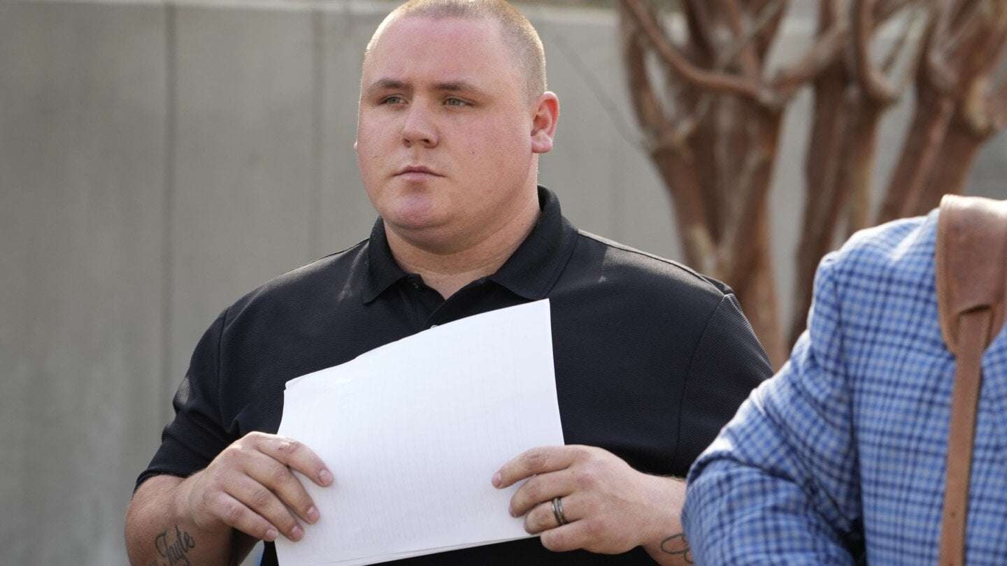 image for Mississippi ex-police officer pleads guilty after making man lick urine off jail floor