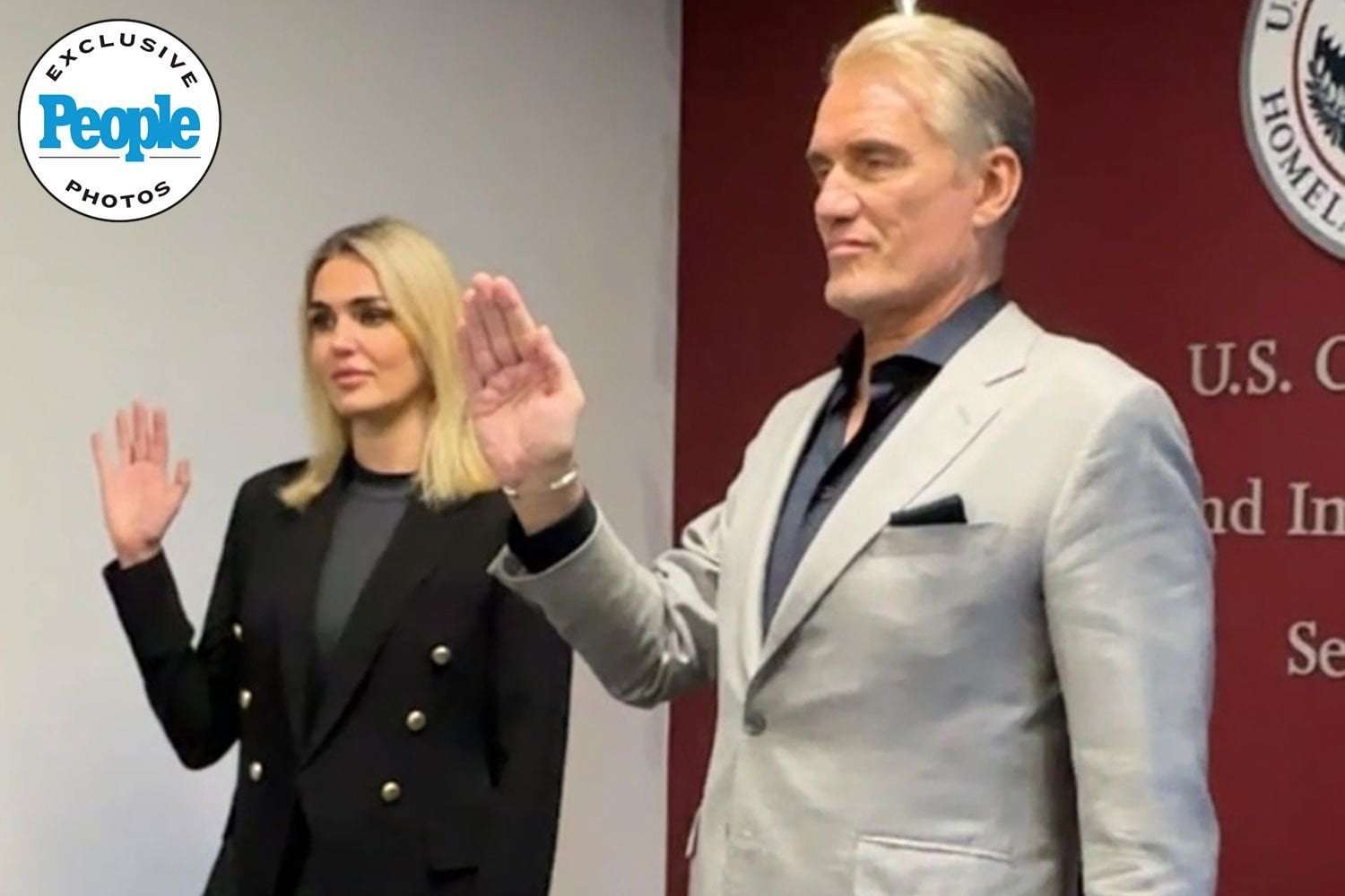 image for Dolph Lundgren and Wife Emma Krokdal Officially Become U.S. Citizens: 'It's About Time' (Exclusive)