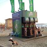 image for Beach shower that looks like a giant Sprite machine