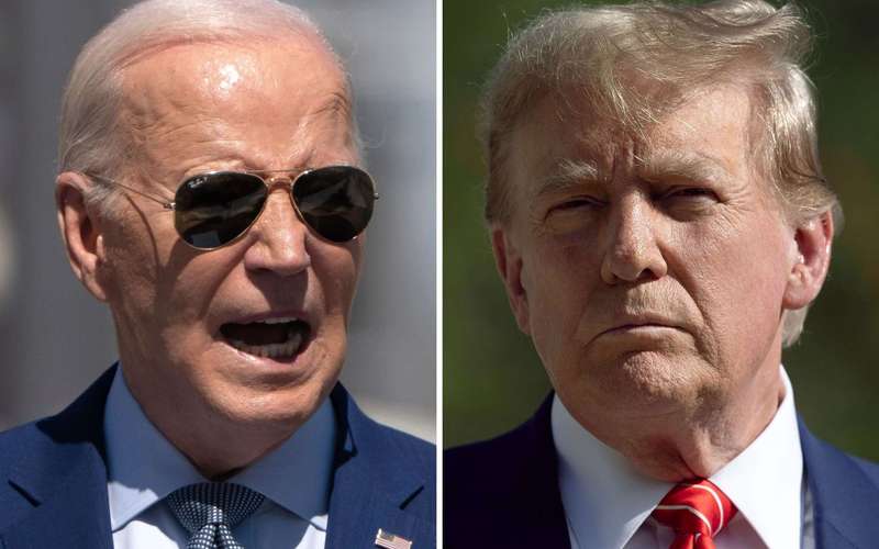 image for Joe Biden Jokes About Donald Trump's Debt Problems: 'I Can't Help You'