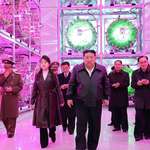 image for Kim Jong Un and his daughter visiting a greenhouse