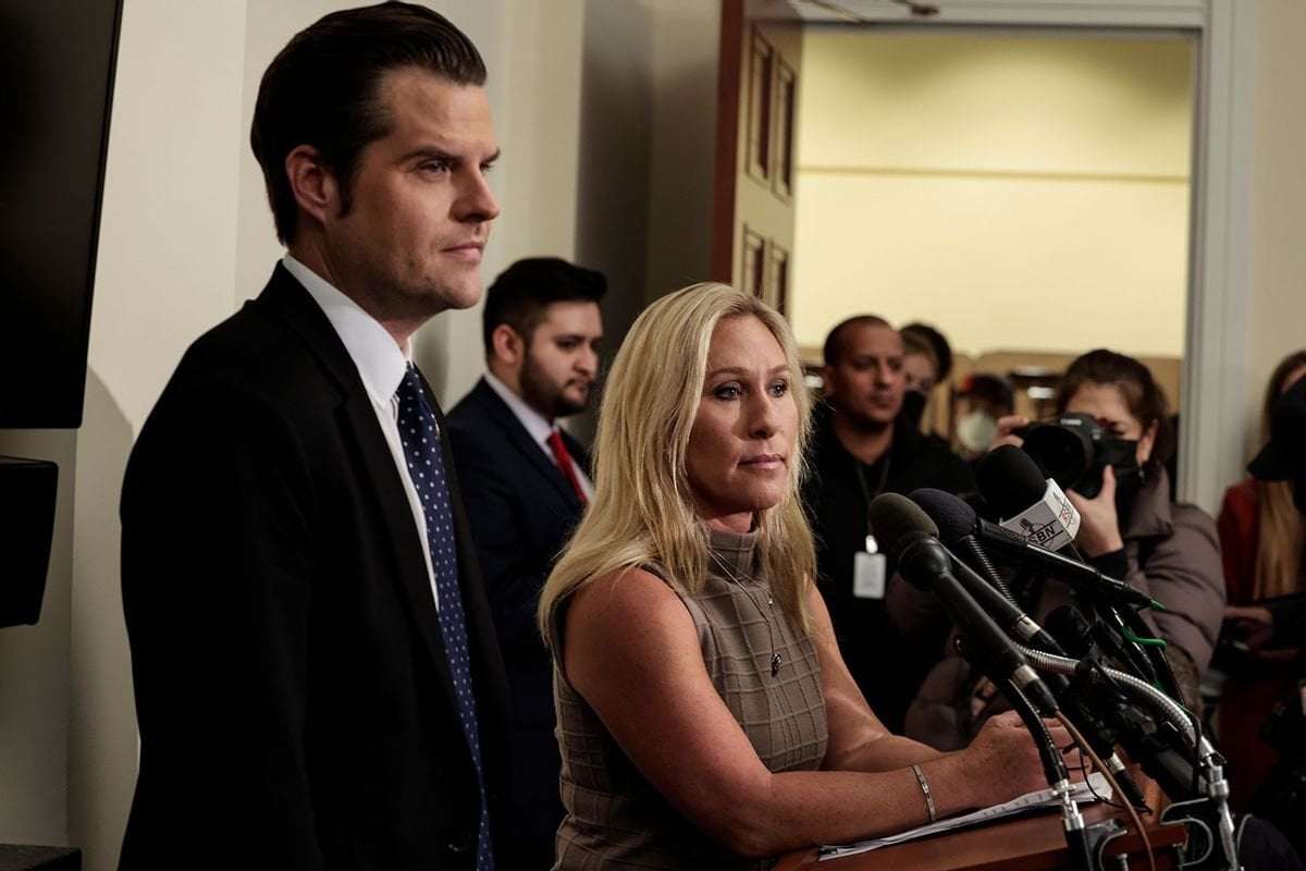 image for Matt Gaetz worries House may “end up with a Democrat” speaker after MTG files to oust Mike Johnson