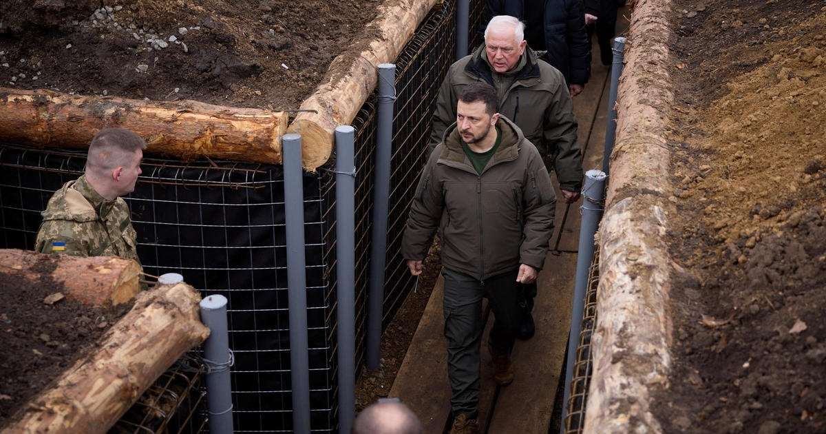 image for Ukraine's Zelenskyy warns Putin will push Russia's war "very quickly" onto NATO soil if he's not stopped