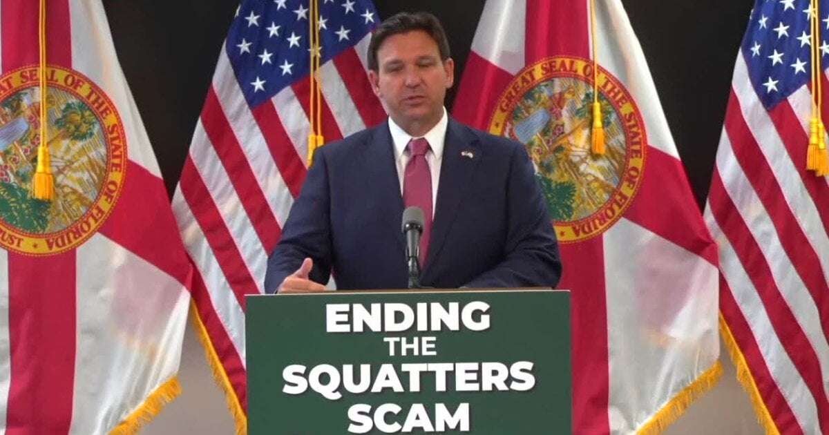 image for Florida Gov. Ron DeSantis signs law squashing squatters' rights