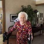 image for Today is Grans 101st birthday and she wanted to show off another dress for this birthday