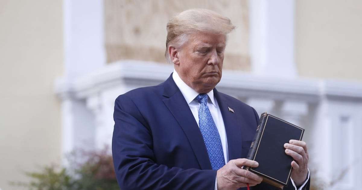 image for Trump’s Bible Stunt Isn’t Brilliant. It’s Insanely Desperate.