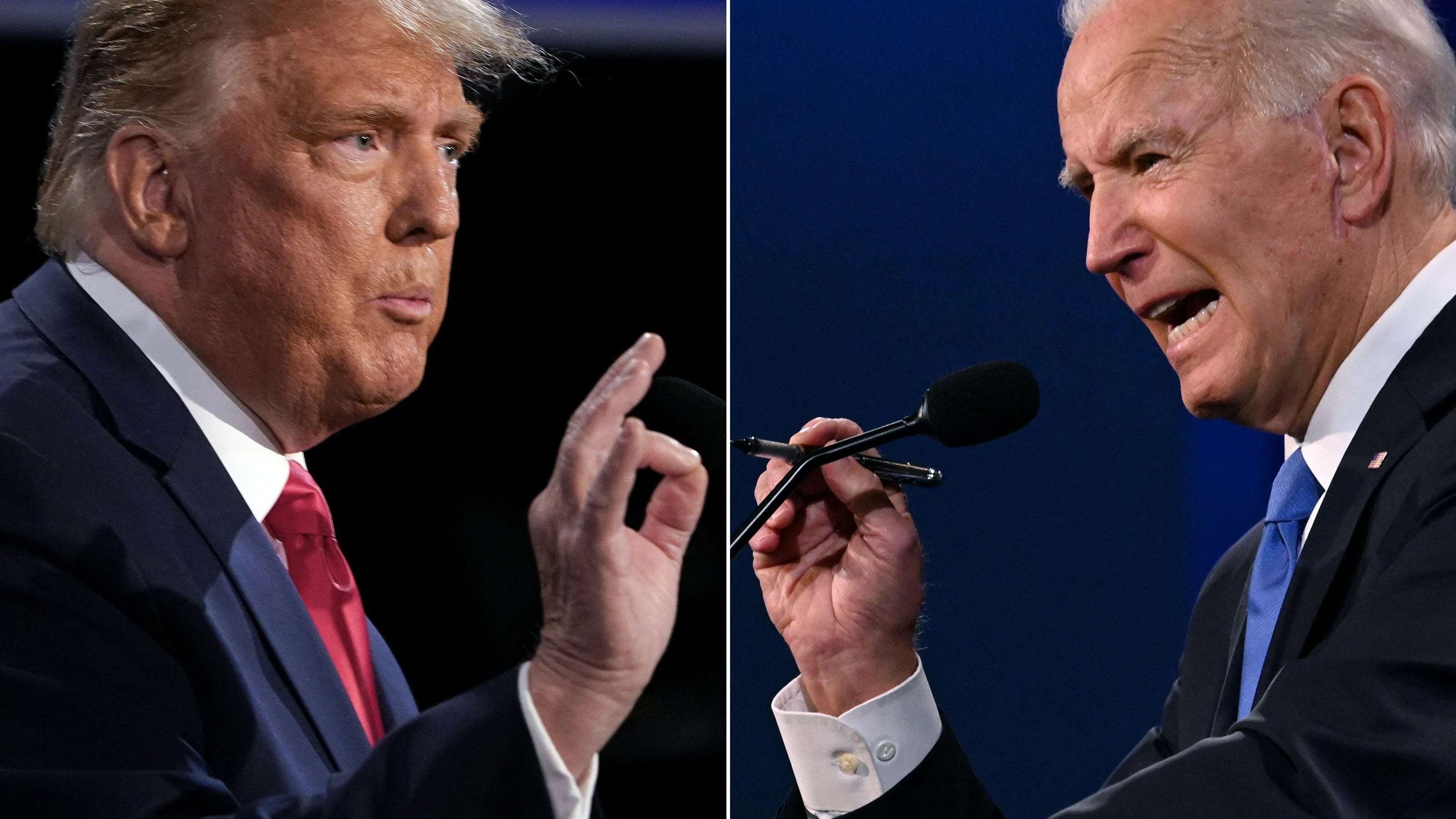 image for Donald Trump faces backlash after sharing video featuring a hogtied Joe Biden