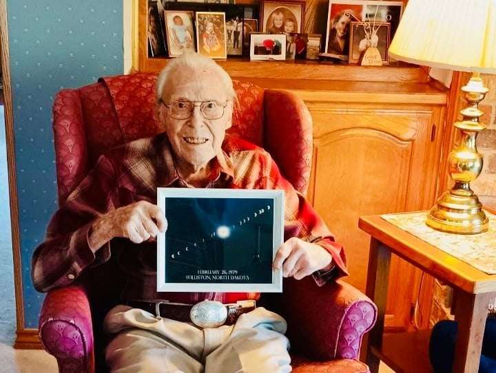 image for Texas man is preparing to watch his 13th solar eclipse. He’s 105.