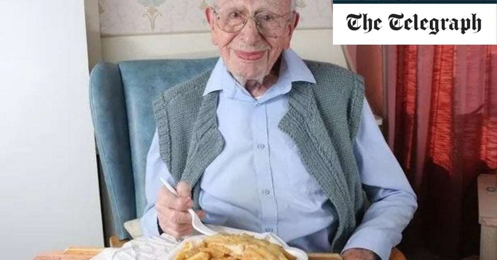 image for World’s oldest man, 111, says weekly fish and chips are key to his long life