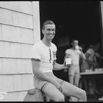 image for Franklin D Roosevelt takes a break during crew at Harvard