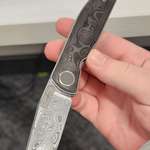 image for This crazy $4k handmade pocket knife with folded steel blade my brother in law carries every day