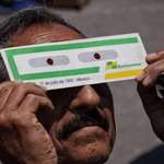image for A man from Mexico called Sergio Sanchez saved his eclipse lens from 1991 to watch the 2024 eclipse