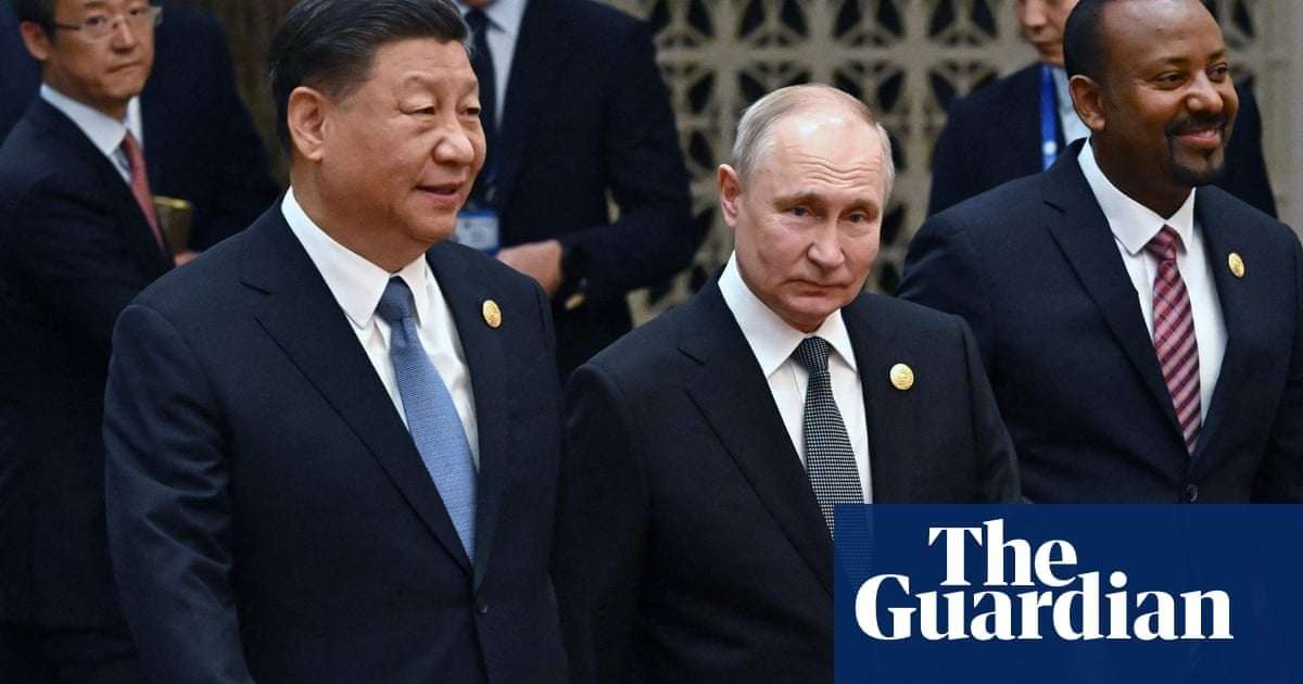 image for China supporting Russia in massive military expansion, US says