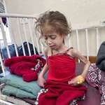 image for Starving girl. A doctor from an international aid agency took the picture 10th April at Kamal Adwan