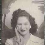 image for My grandmother at 19, 1948. Photo my grandpa had next to him when he died a month after her.