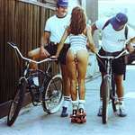 image for Police patrolling Venice Beach, 1980