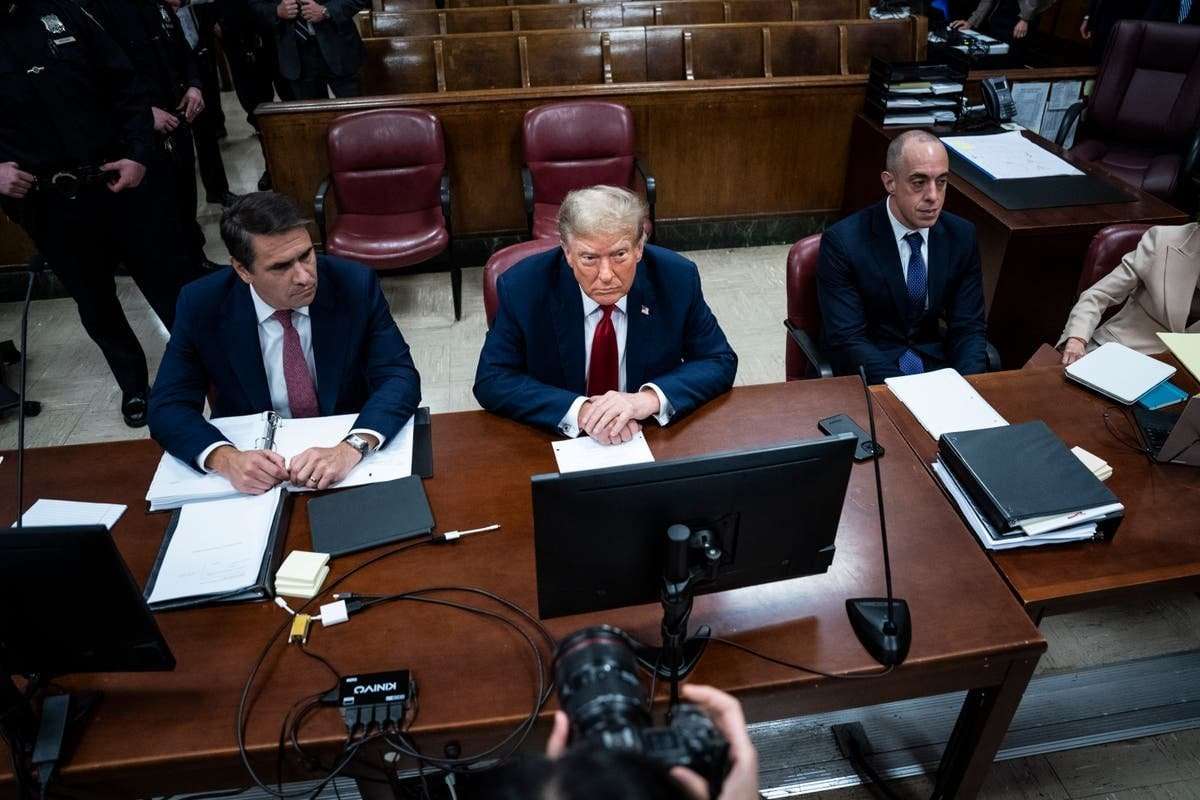 image for ‘Sleepy Don’: Trump sparks Twitter hilarity as he appears to fall asleep at trial