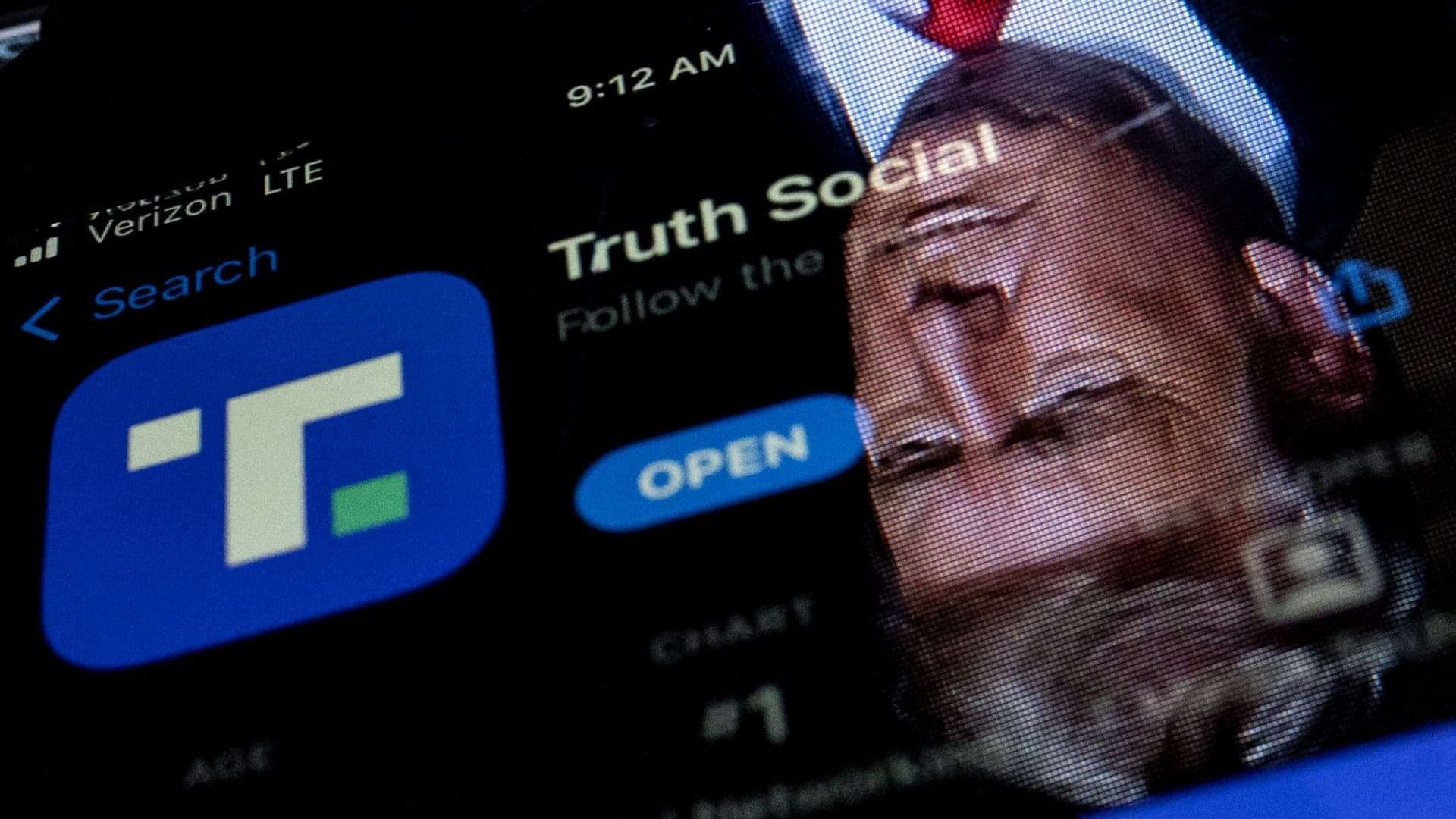 image for Trump Media closes down more than 18% after filing plans to issue more DJT stock