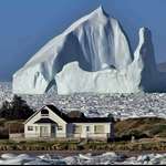 image for A colossal Iceberg drifts through Iceberg Alley, in Newfoundland, Canada