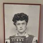 image for Woman decided to display her old mugshot photo in her home, such a badass.
