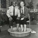 image for [1969] Mr. Rogers invited Officer Clemmons to join him in a pool - defying segregation practices.