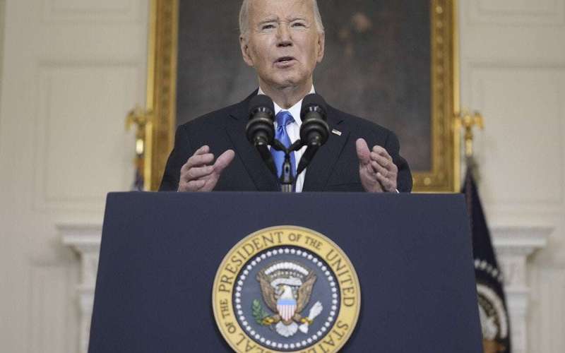 image for Biden says the US is rushing weaponry to Ukraine as he signs a $95 billion war aid measure into law