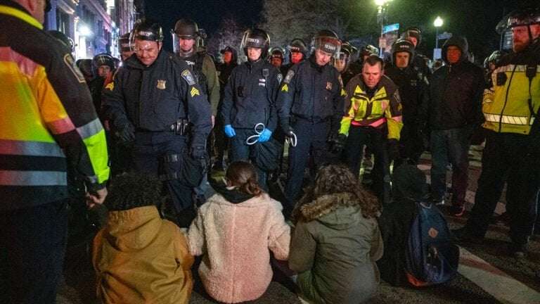 image for More than 100 protesters arrested as police clear Emerson College encampment