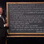 image for Jimmy Kimmel shares a quote from a former president.