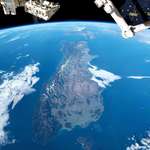 image for New Zealand shown from the International Space Station