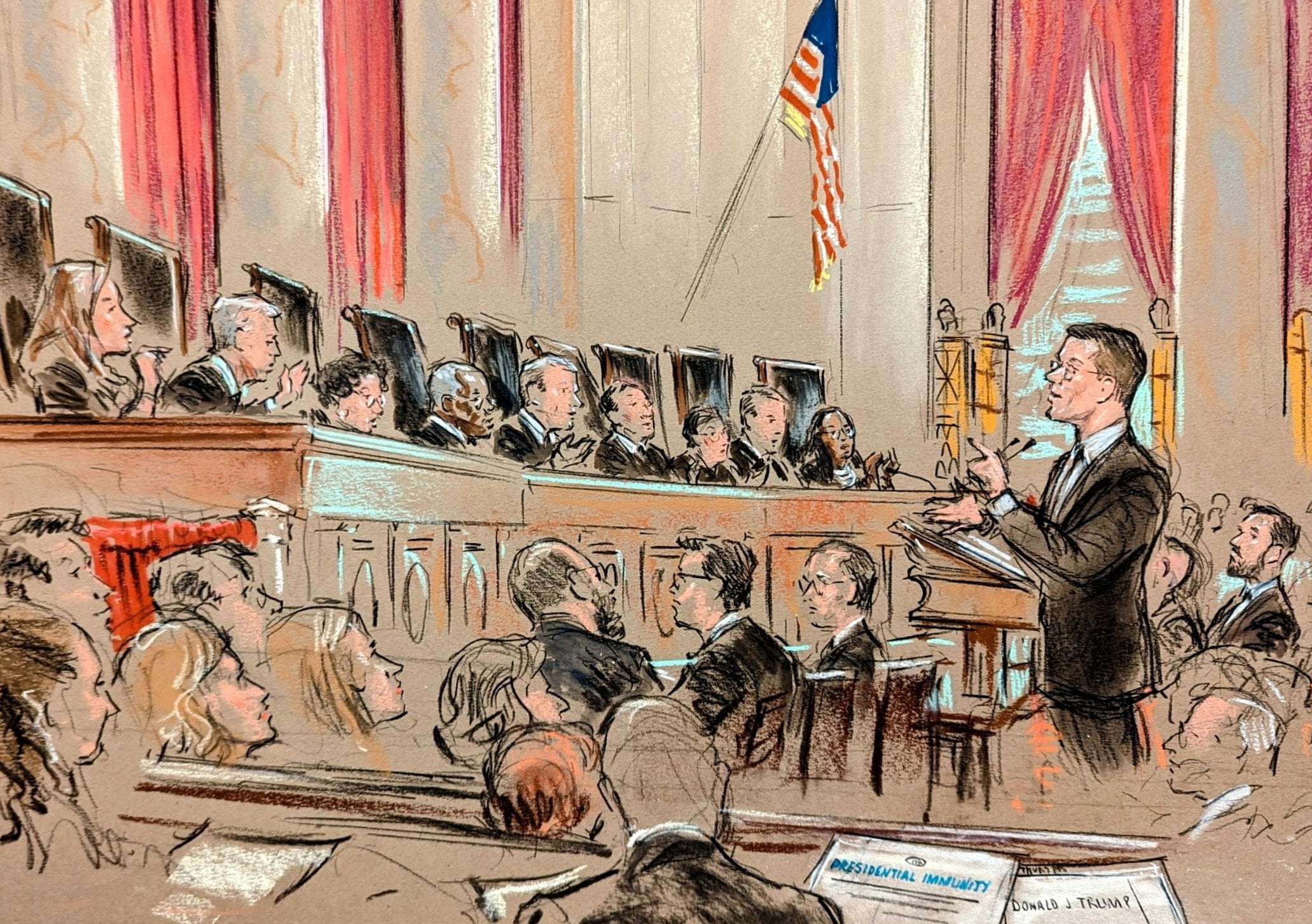 image for Supreme Court appears likely to side with Trump on some presidential immunity