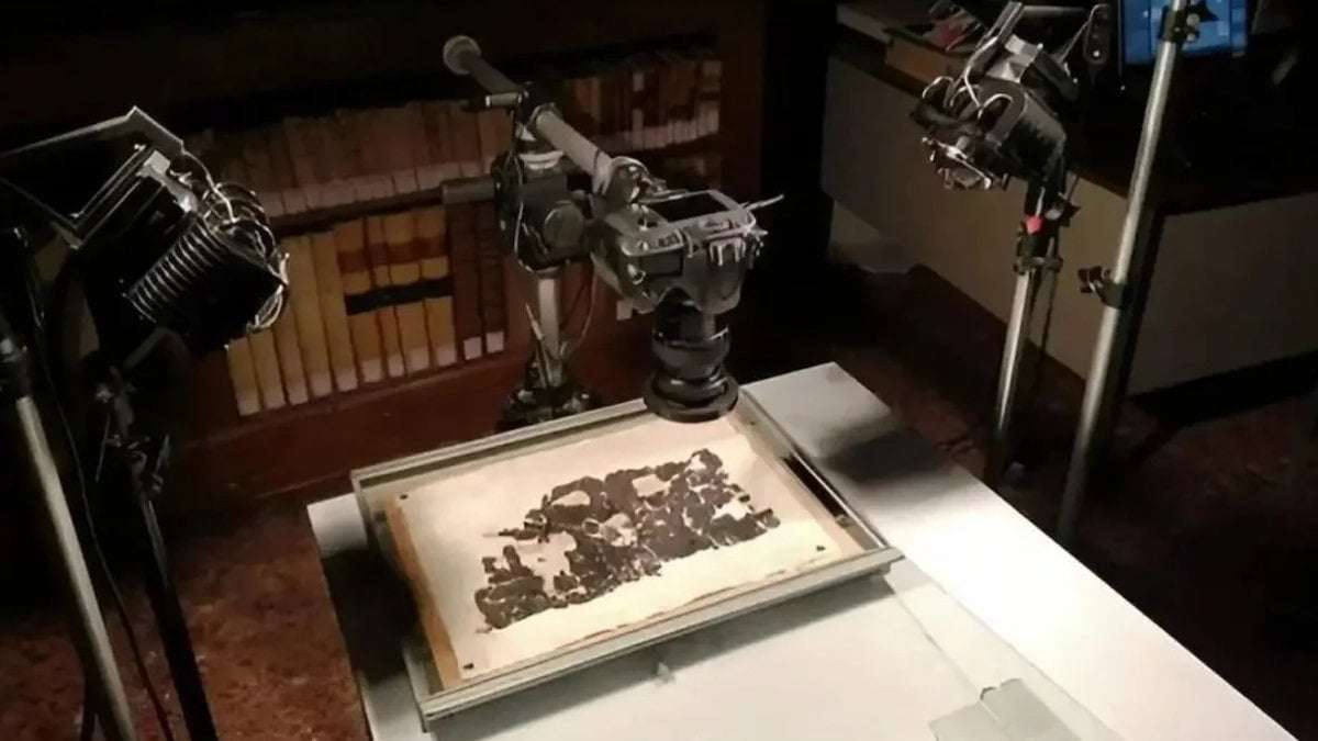 image for Plato's burial place finally revealed after AI deciphers ancient scroll carbonized in Mount Vesuvius eruption