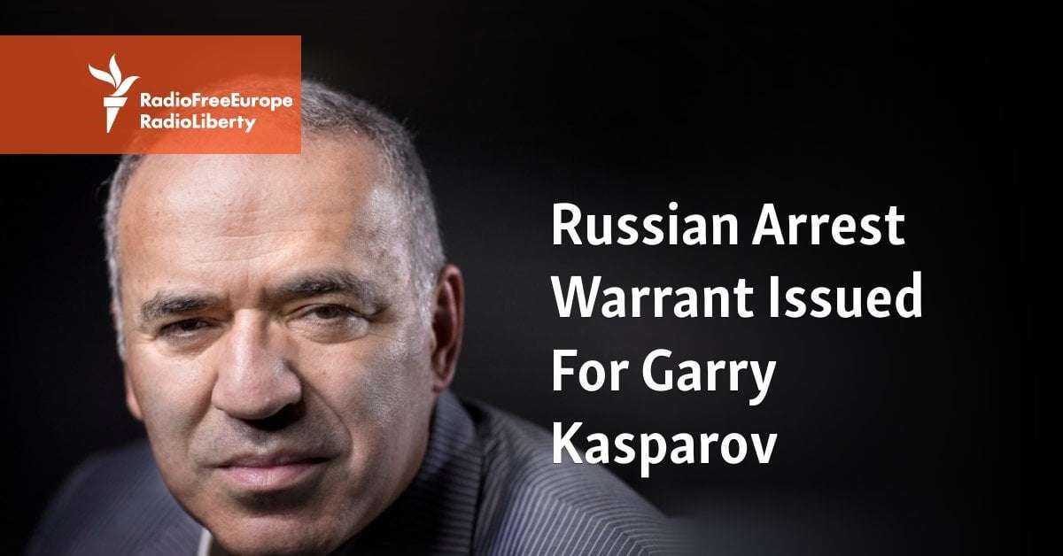 image for Russian Arrest Warrant Issued For Ex-Chess Champion Garry Kasparov