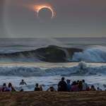 image for The Eclipse, Viewed From A Beach
