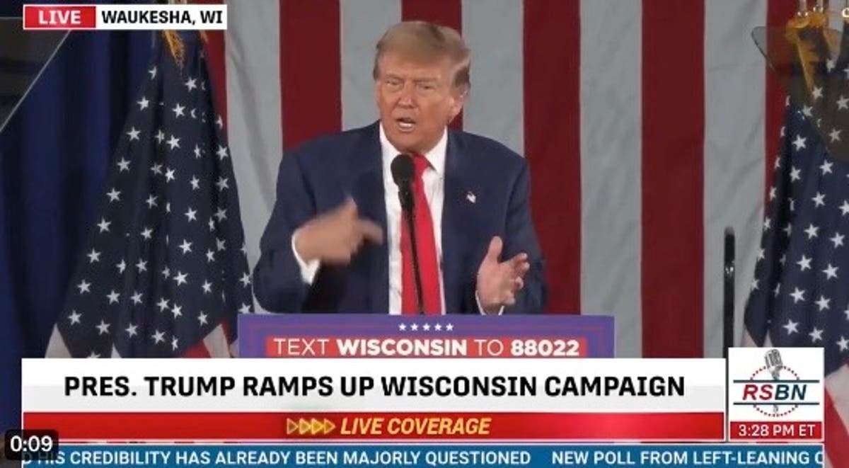 image for Trump admits he told Secret Service to take him to Capitol on Jan 6 in rambling campaign rally