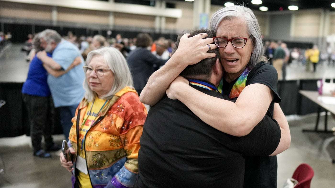 image for United Methodist Church lifts bans on LGBTQ clergy and same-sex weddings