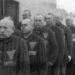 image for Homosexual prisoners in a concentration camp (gays were marked with pink triangles), Germany, 1938