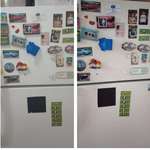 image for Switched Mom's fridge with a new while she was at work. Exactly as it was inside and out. Hap M Day!