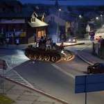 image for A group of drunk guys driving a Soviet T-55 tank to a liquor store. Pajeczno, Poland (2019).
