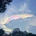 image for Missed the aurora, but got to see an iridescent cloud