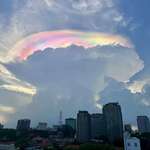 image for Extremely Rare Rainbow Cloud over HCMC