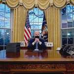 image for President Biden's first-ever picture in the Oval Office