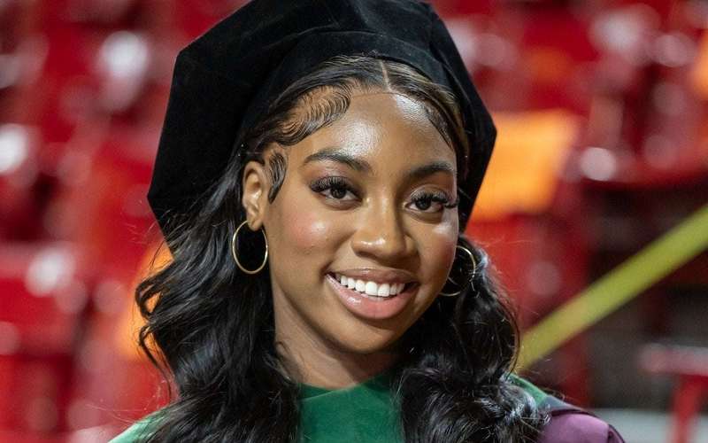 image for Teen walks at graduation after completing doctoral degree at 17